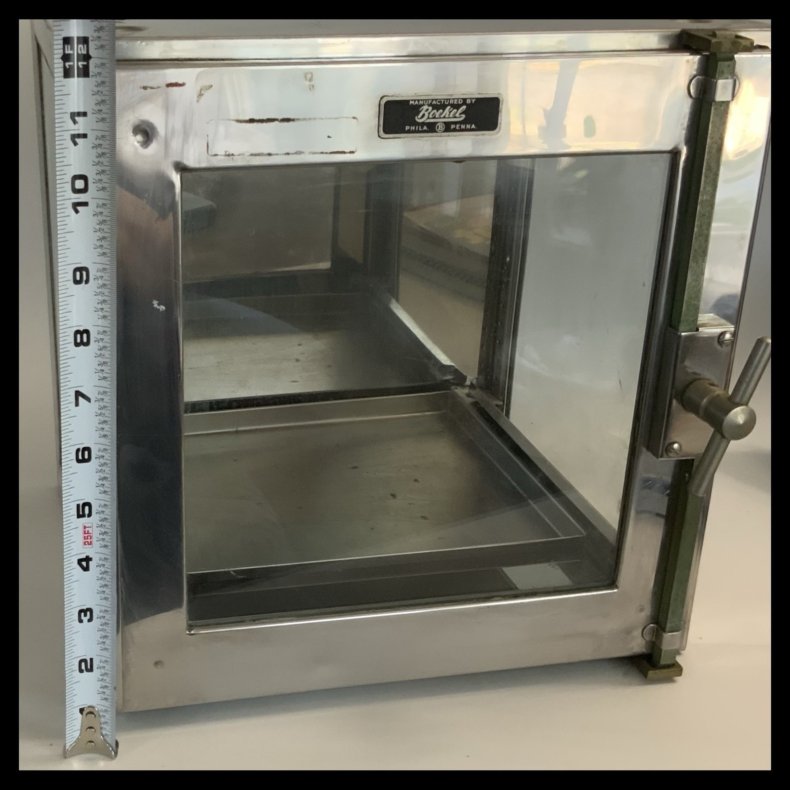 Vtg Boekel Scientific Incubator- Phila PA-12x12” Metal & Glass - Untested/AS IS