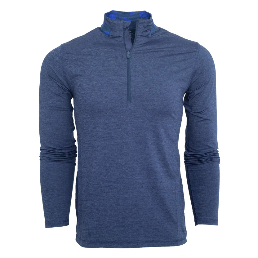 NWT Men Greyson Guide Sport Quarter Zip (MFA22K54-417)-BRAND NEW WITH TAGS! Blue