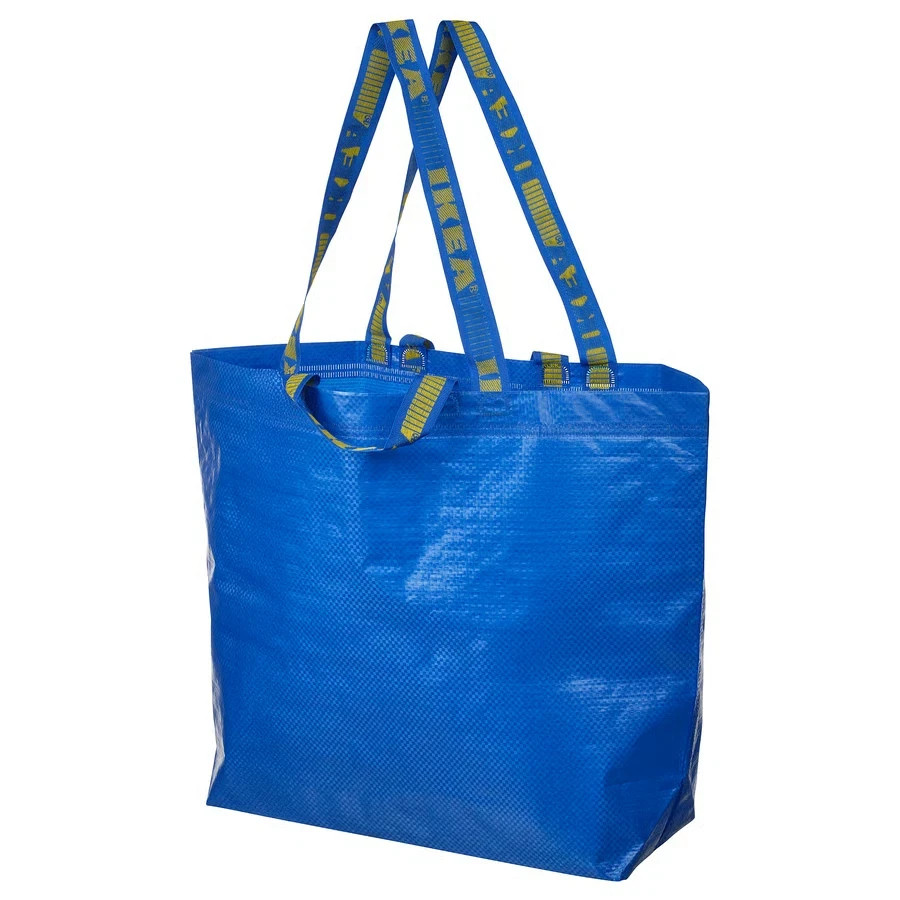 Medium Size IKEA Shopping Bag Blue Reusable Durable GroceryLaundry Frakta 10Gal