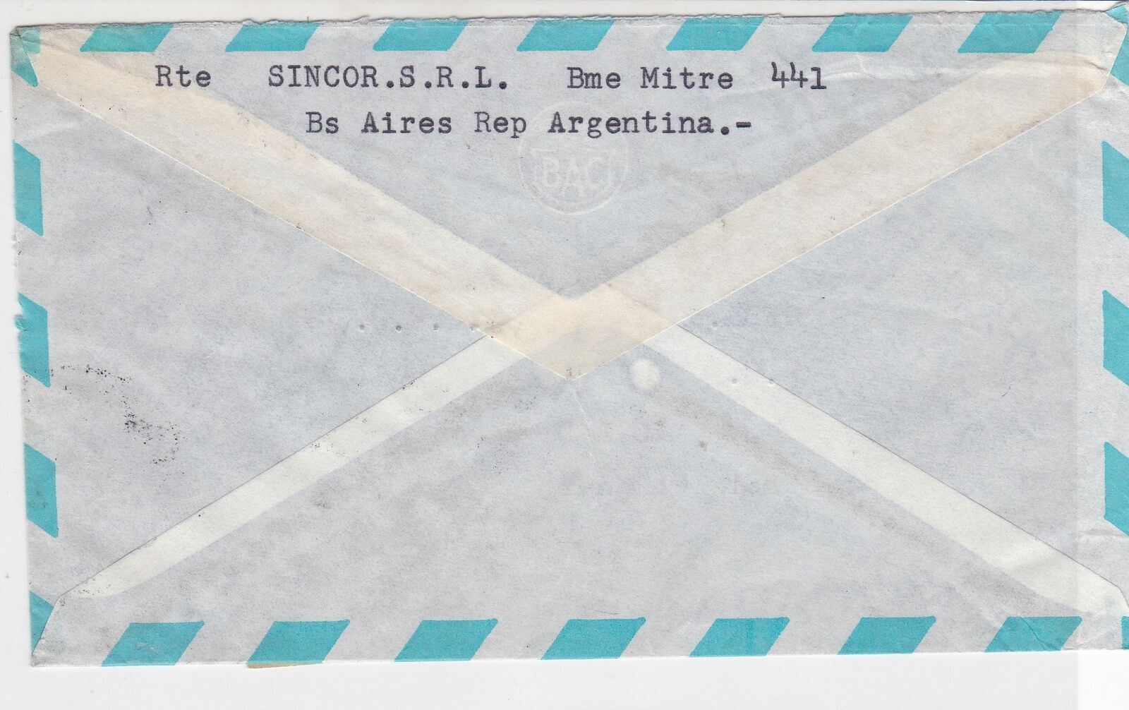 Argentina Registered Airmail Buenos Aires Cancels Multiple Stamps Cover Rf 29060