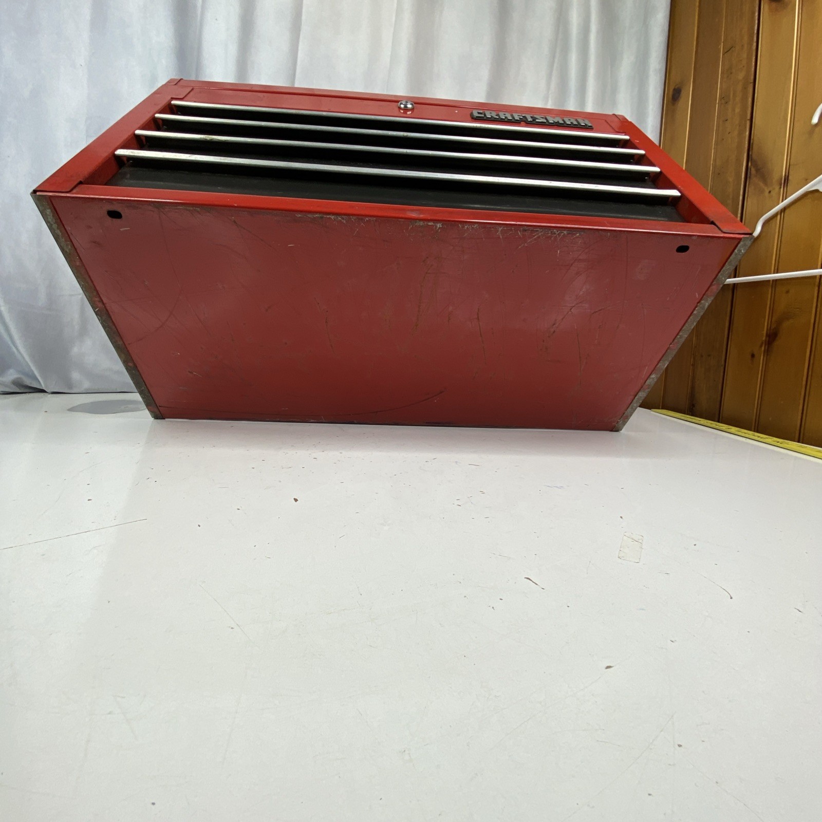 Vintage Sears Craftsman 4 Drawer Tool Box Toolbox Lockable No keys 26"x15.5"x12