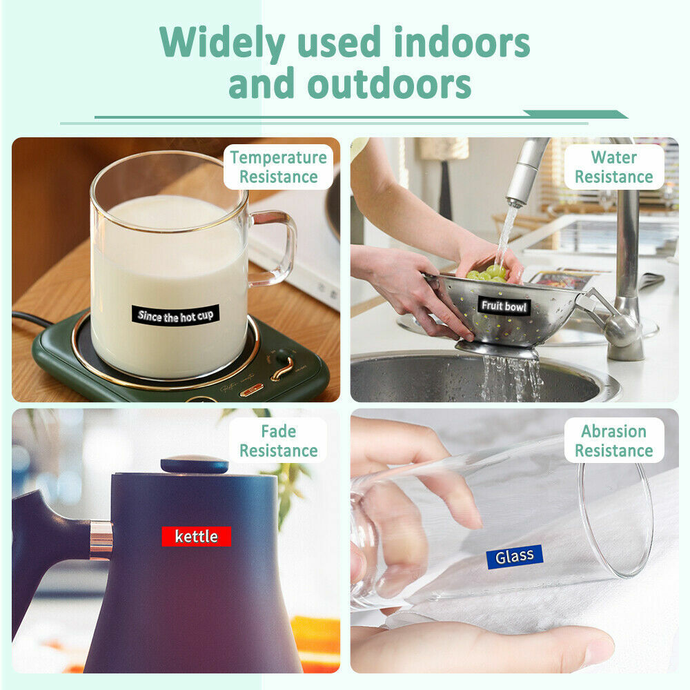 5PK Dymo 3D Embossing Label Tape 9mm for Dymo Organizer Xpress Label Maker 3/8"