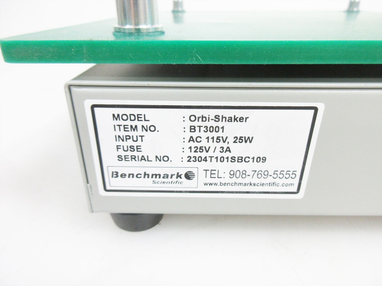 BENCHMARK BT3001 ORBI-SHAKER ORBITAL SHAKERTOUCH SCREEN & RUBBER MAT 13"X12"