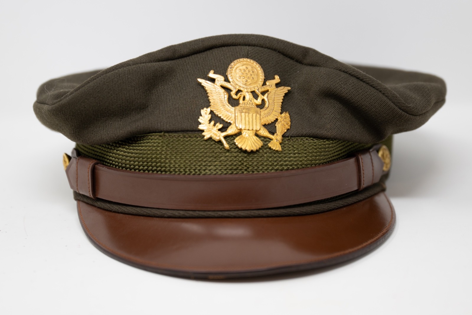 WWII US Army Air Force Officers Visor Crusher Cap Original GREAT CONDITION 7 1/4