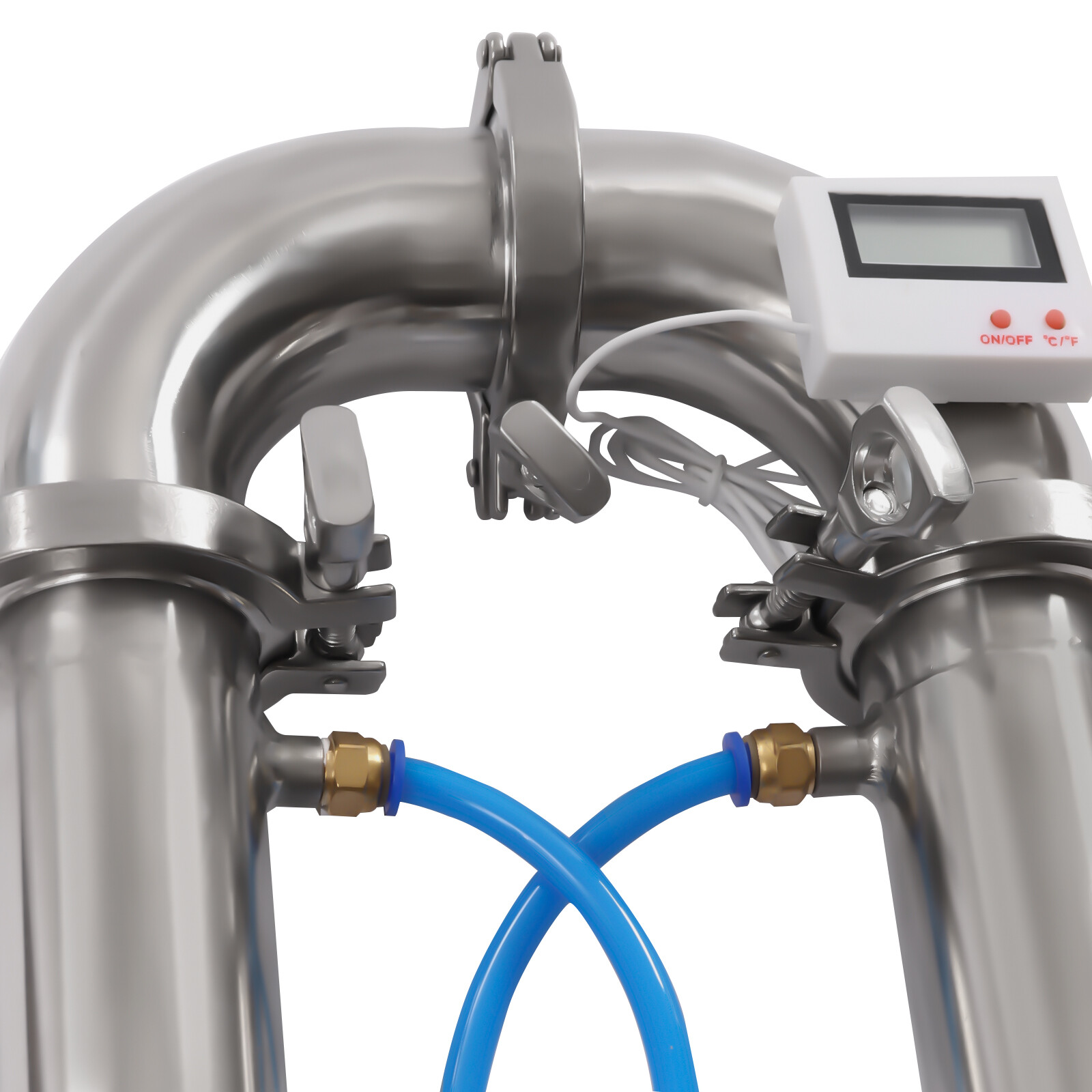 2" in Stainless Still Moonshine Reflux Distilling Column Brew Wine Making Tool