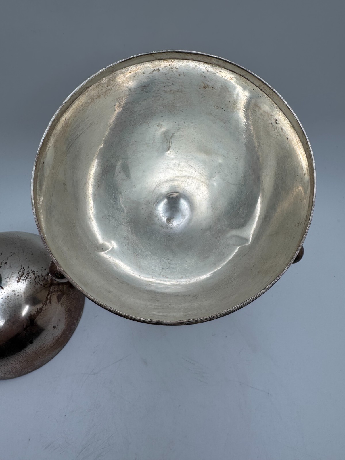 Antique English Silver Plated Egg Coddler, c. 1890-1930, No Egg Holder or Burner
