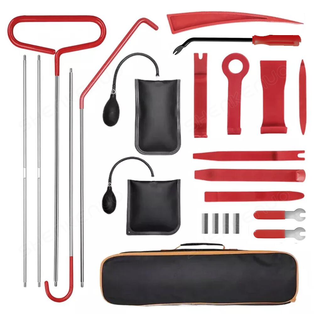 1 Kit Para Abrir Puerta De Auto Carro Completo Long Reach Tools Set 23 Pcs