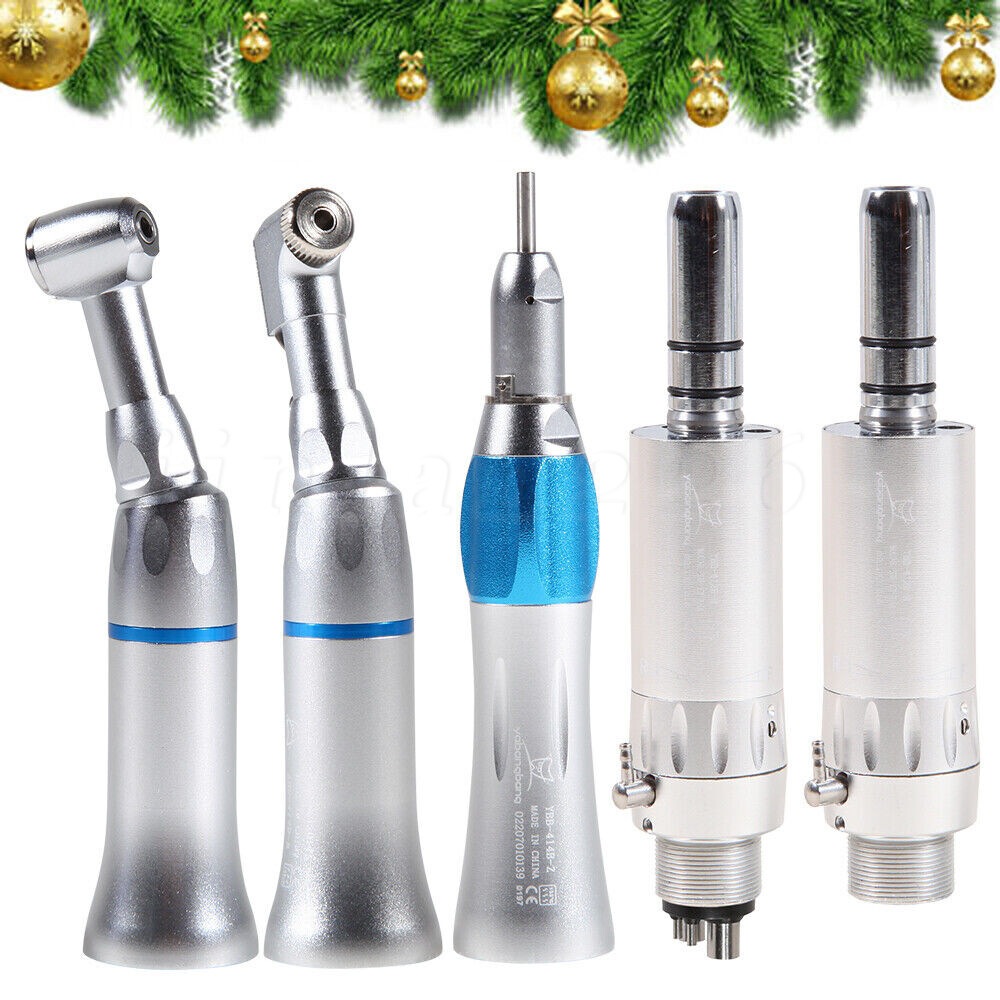 NSK Style Dental Slow Low Speed Handpiece Contra Angle Straight Motor 2/4 HOLES