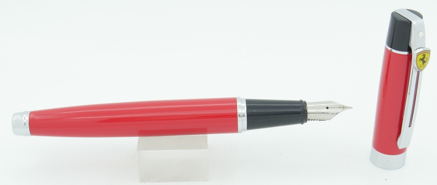 Sheaffer 300 Ferrari Rosso Corsa Red Fountain Pen - Fine Nib - New In Box