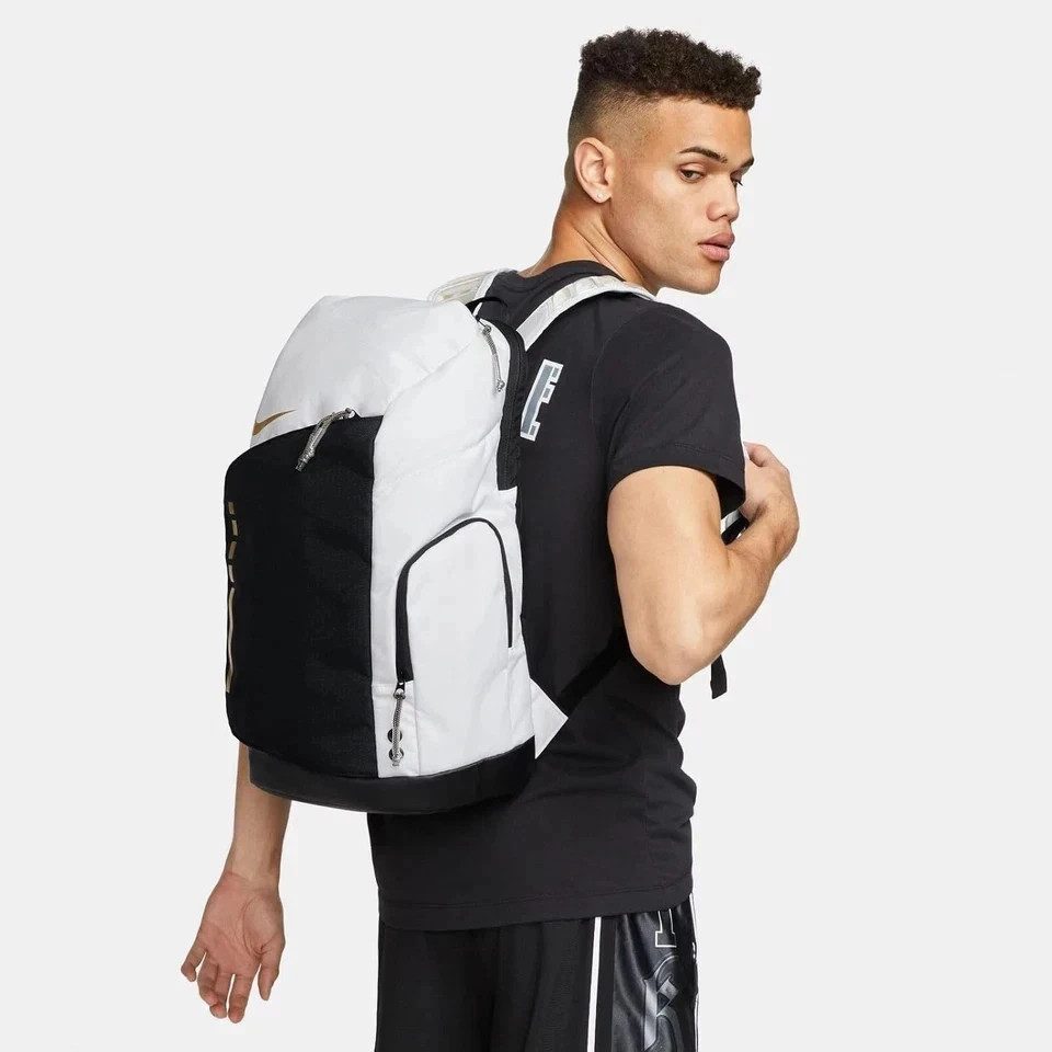 Nike Hoops Elite Pro Backpack 32L White Gold DX9786-100 NEW (same Day 🚛✅)