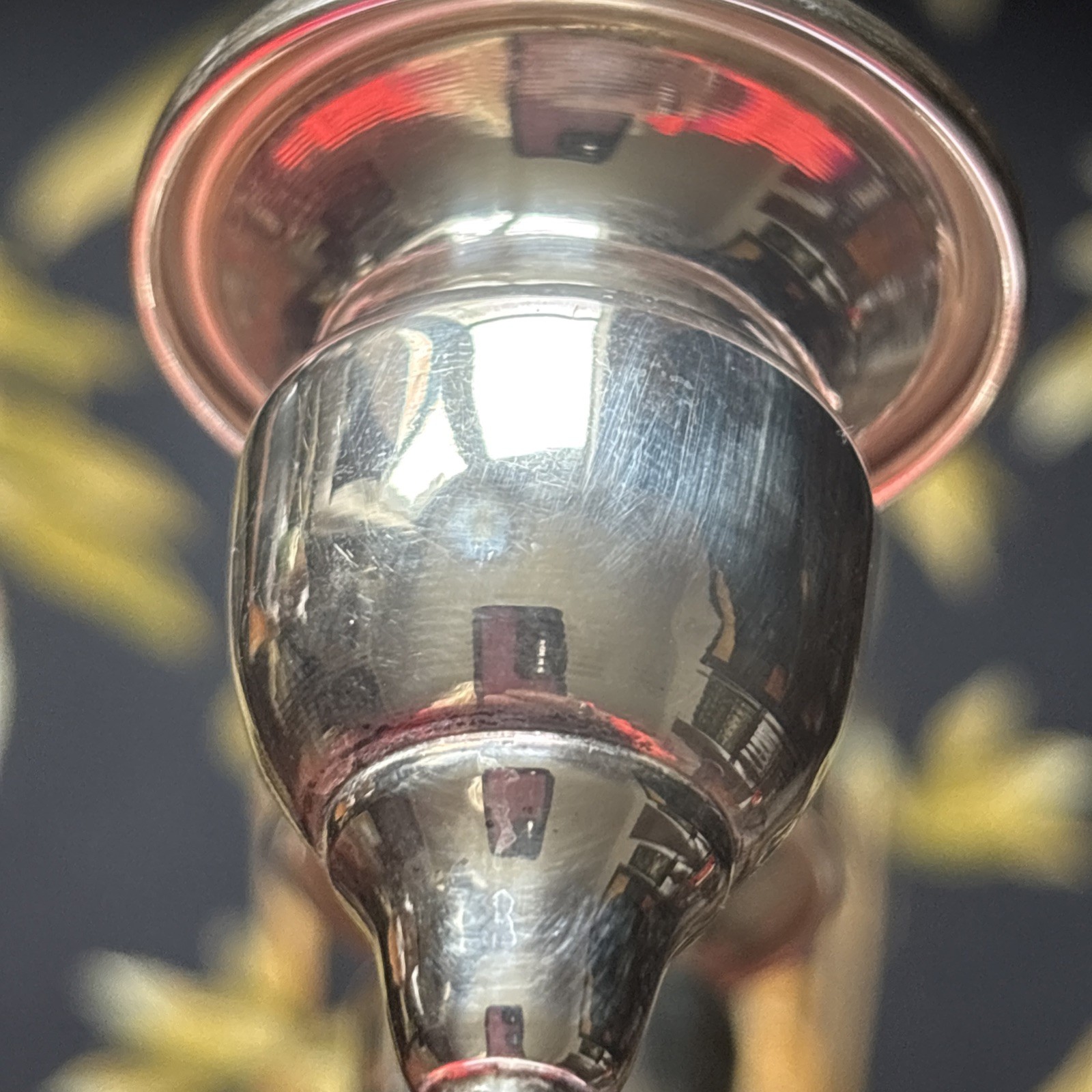 Mueck-Carey Sterling Candle Holder With 3 Arm Epergne Candelabra Insert.