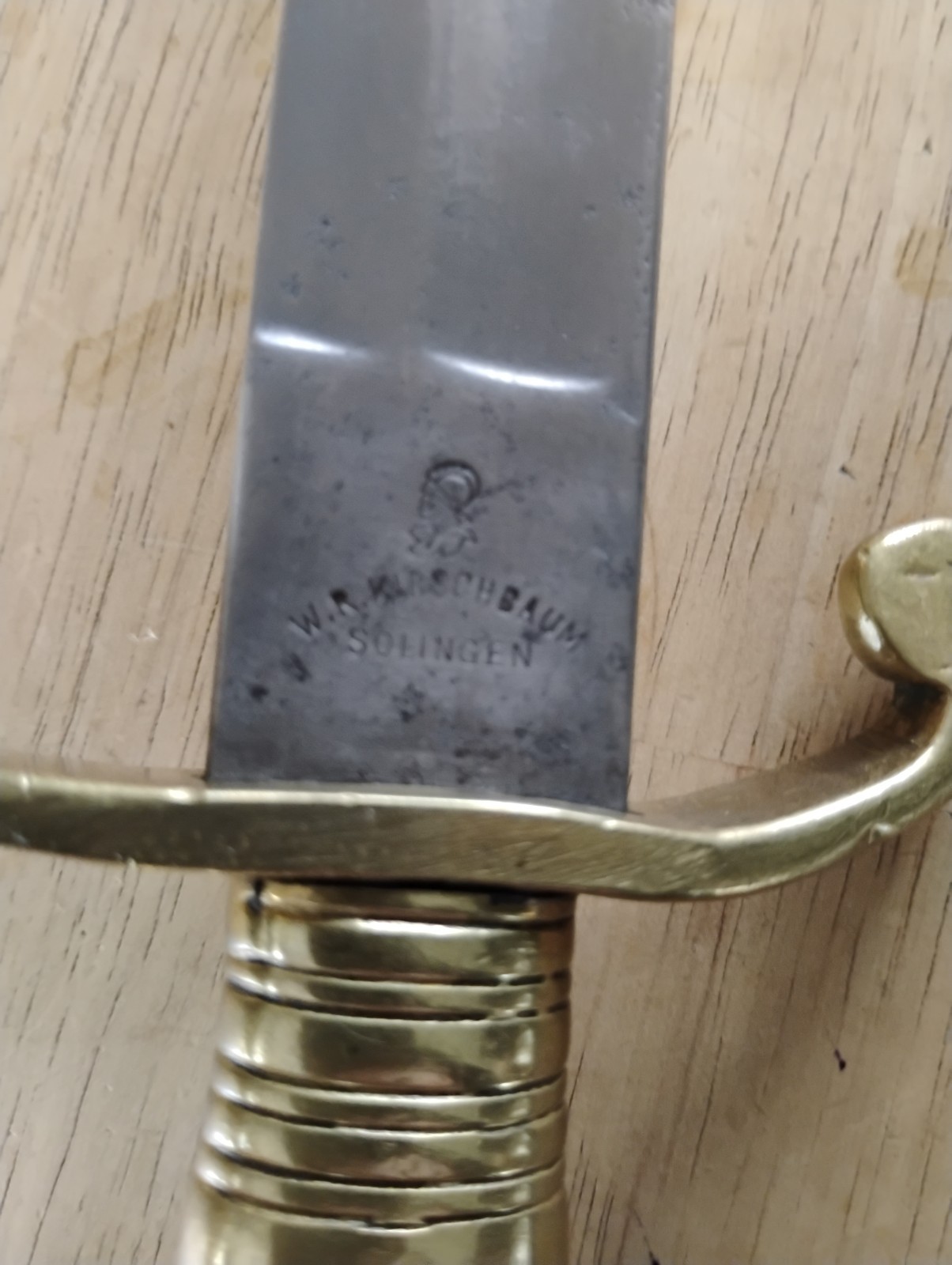 GERMAN SWORD RARE POLICE BRIQUET SHORT SWORD w/SCABBARD ARGENTINA CONTRACT