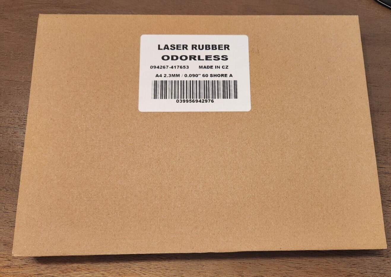 Laser Engraving Rubber Sheets for Stamps 1 box of 10 sheets