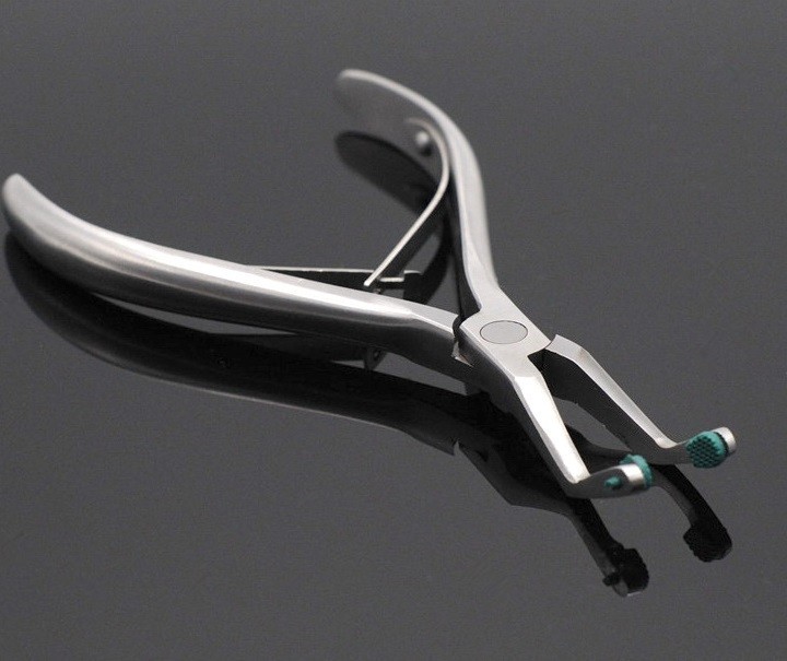 Dental Crown Pliers Remover With Rubber Tipped Stainless Steel Instruments
