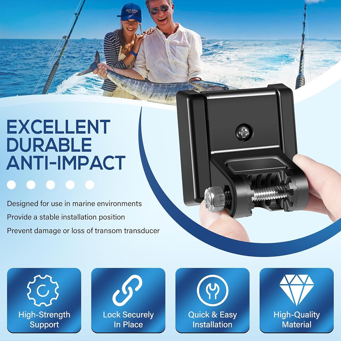 for Humminbird 740093-1 Transducer Mount MHX XNT Hardware Transom Mount Bracket