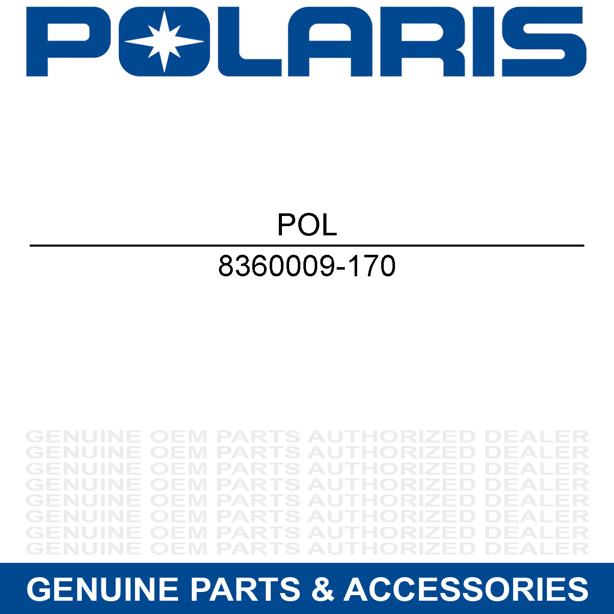 Polaris 8360009-170 HOSE-POLY CLEAR 3/16"ODX1/8"ID Ranger 1000 XP