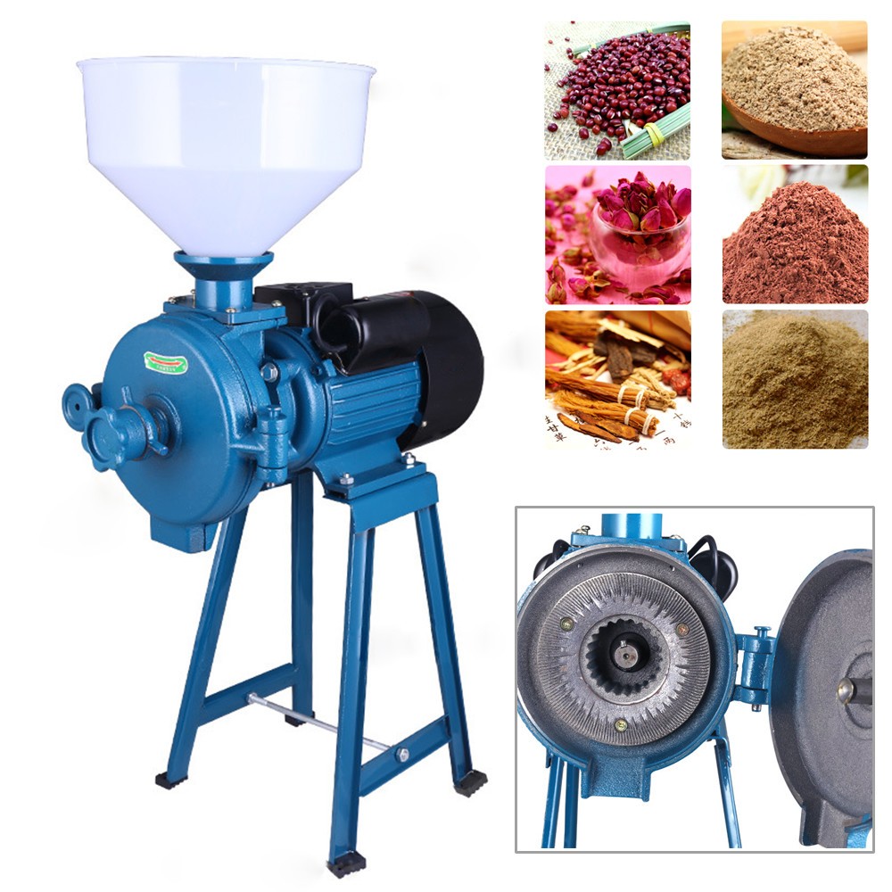 Electric Mill Grinding Molino De Maiz Electrico Corn Grinder Machine With Funnel