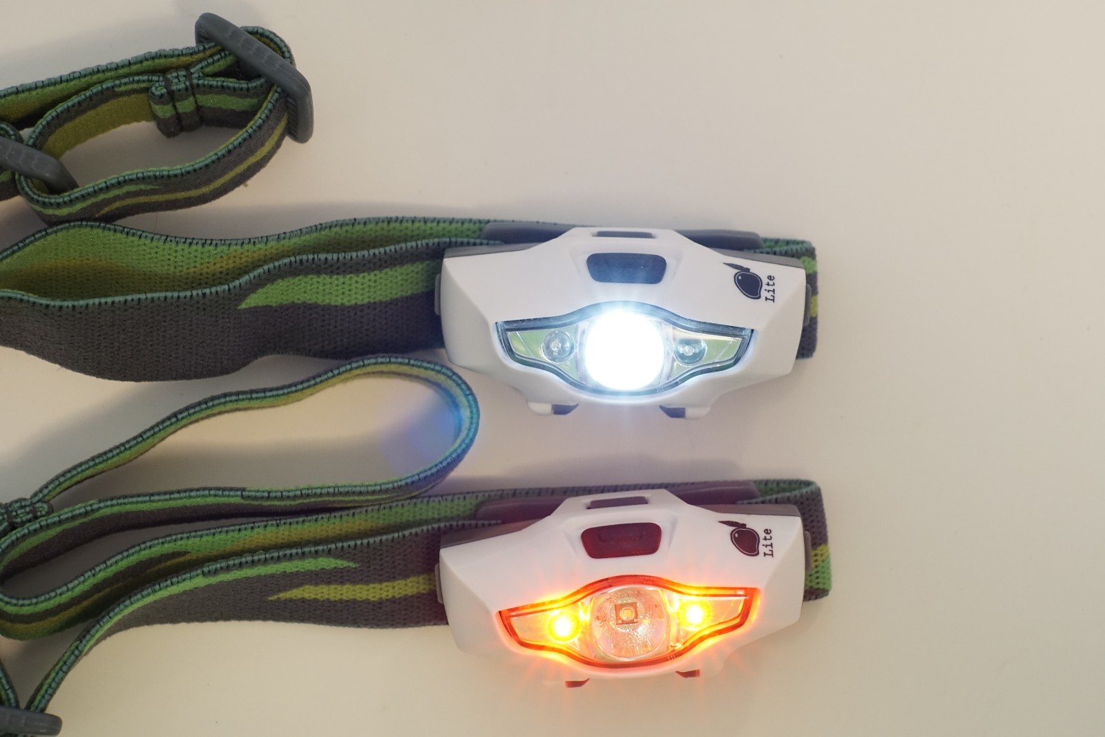 100+ Lumens AA Headlamp, Cree XP-E LED Headlight, White, Camping, Red