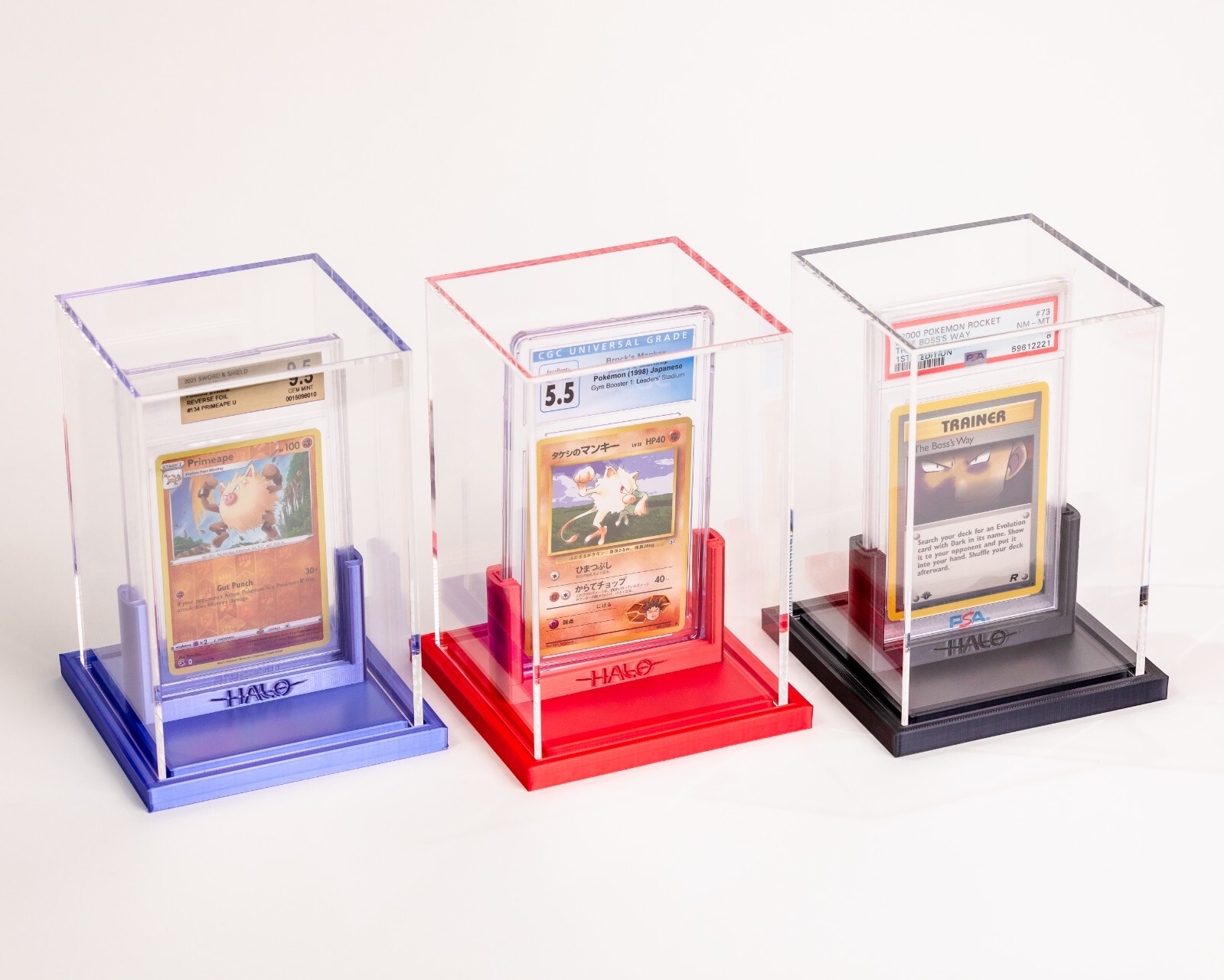 Graded Card Display Case | Fits PSA, BGS, CGC, & Top Loaders | 99% UV Protection