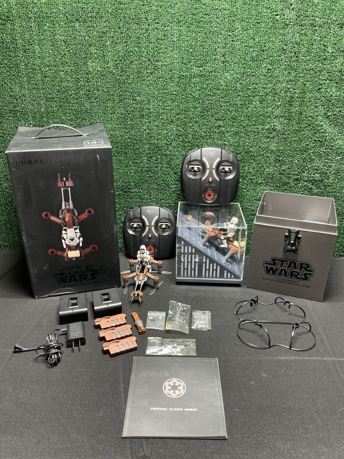 Star Wars Propel Lot Of 2 74-Z Speeder Bike Drone. Free Shipping!