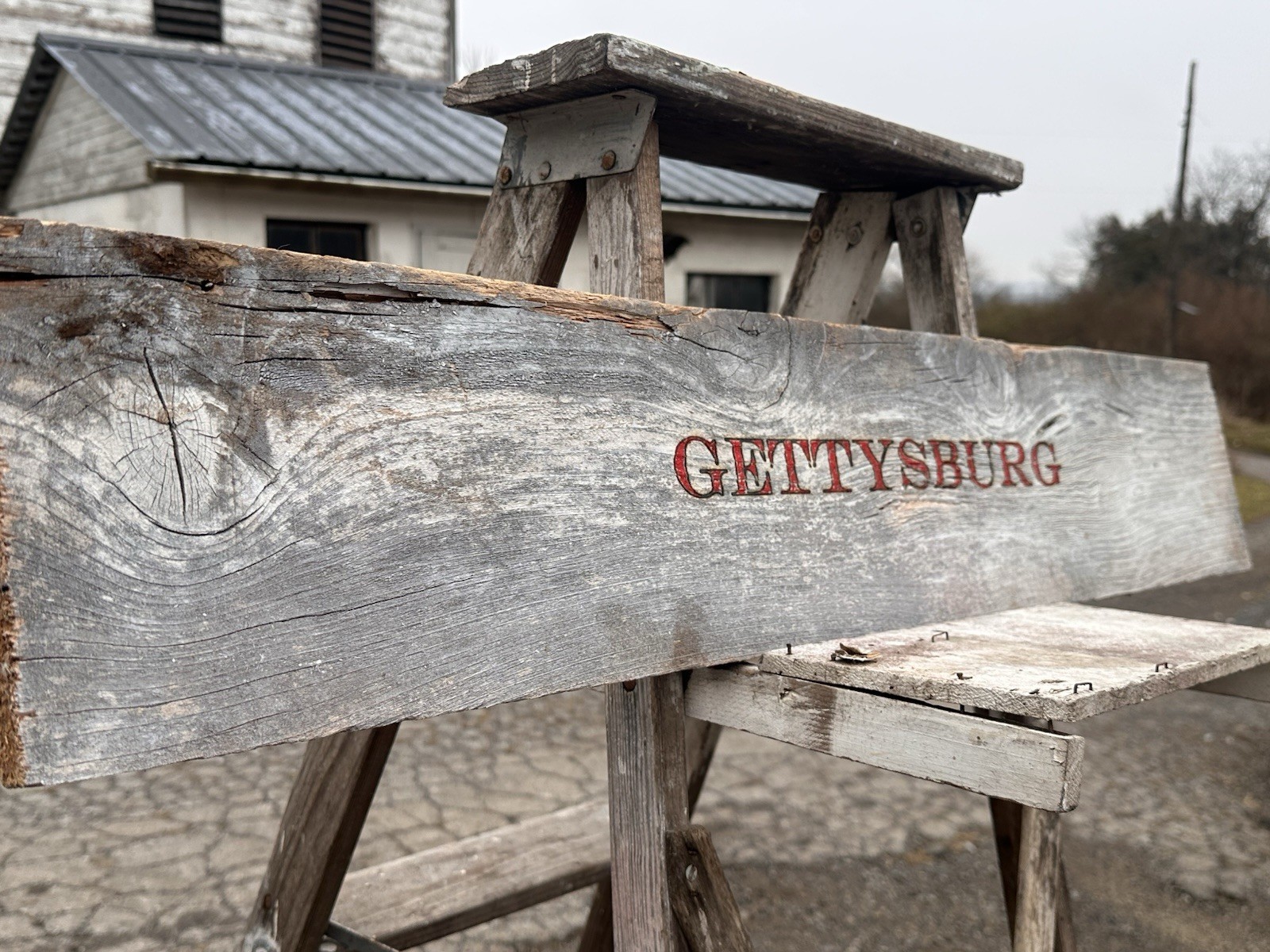 Gettysburg CIVIL WAR ERA Barn WOOD Sign From The Plank Farm