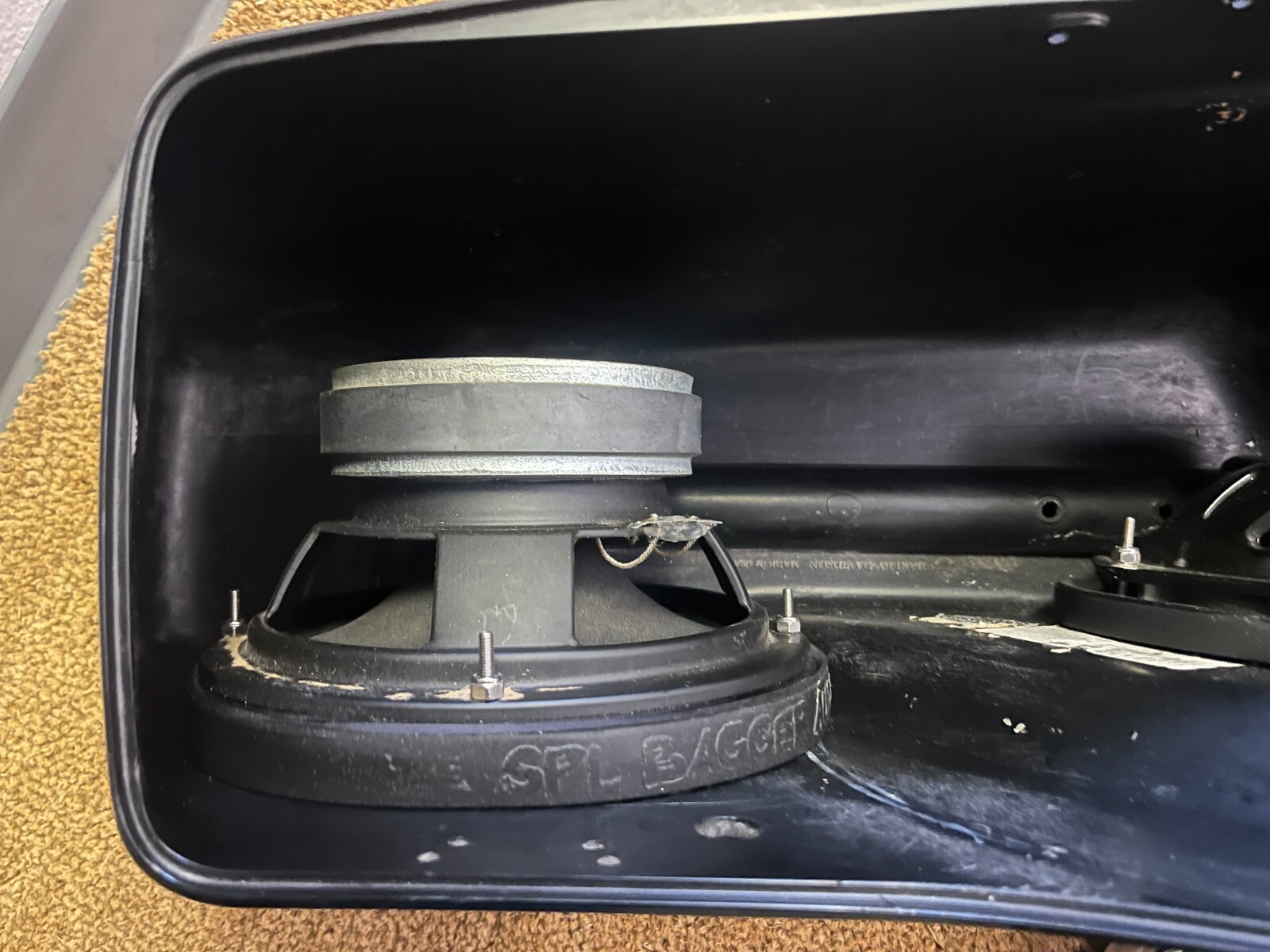 8" Rear Harley Saddlebag Speaker Mounting Ring Adapters w/GRILLS 2014-2023