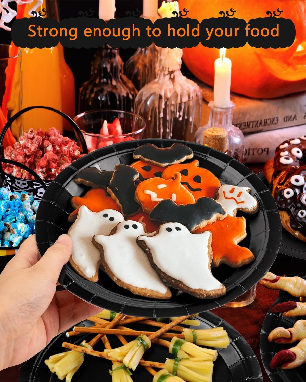 120 Pcs Party Tableware: Plates, Napkins & Forks for All Occasions