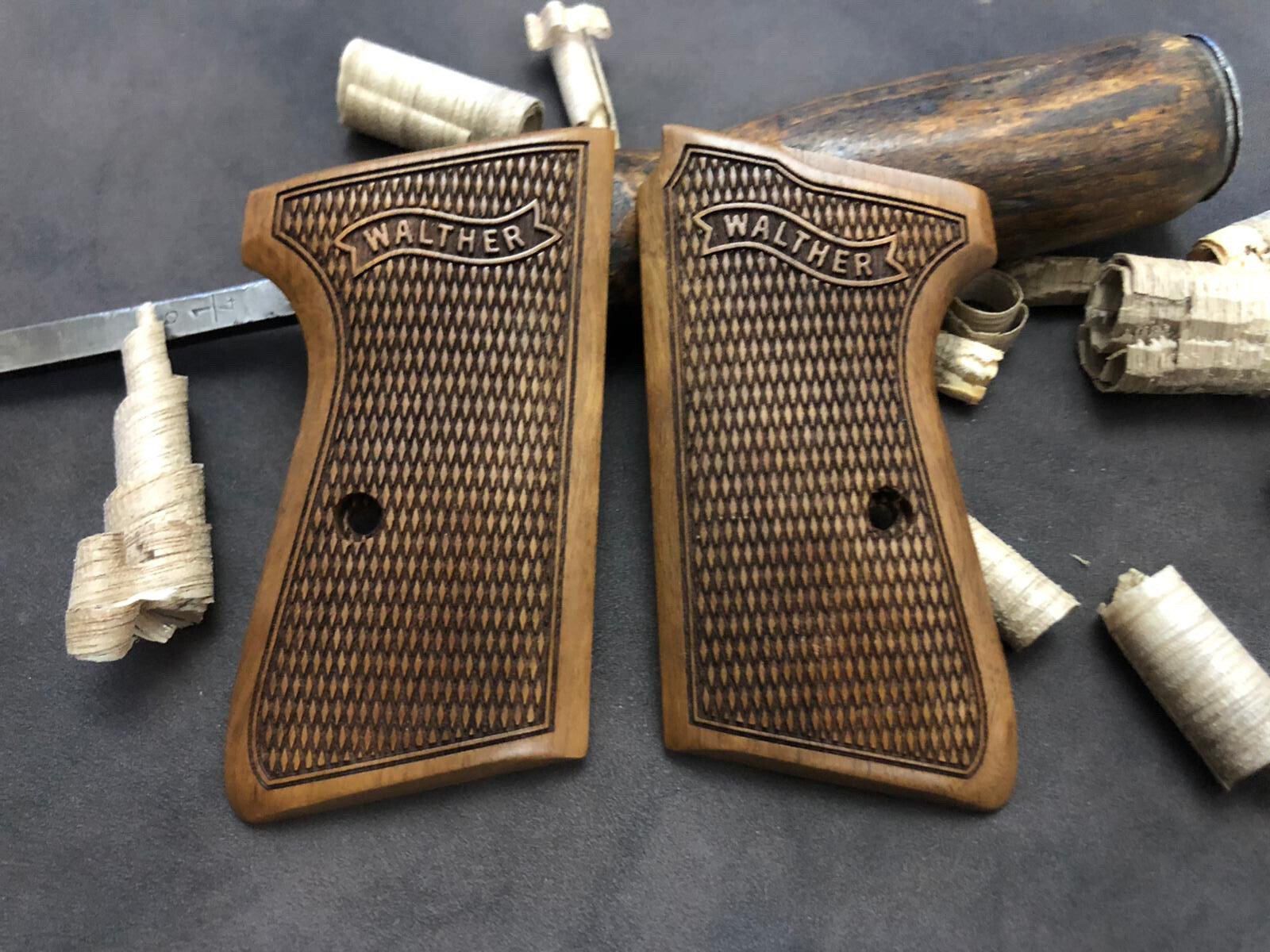 Walther PPK/S Walnut Wood Grips. Handmade. Fits S&W PPK/S. **FAST USA SHIPPING**