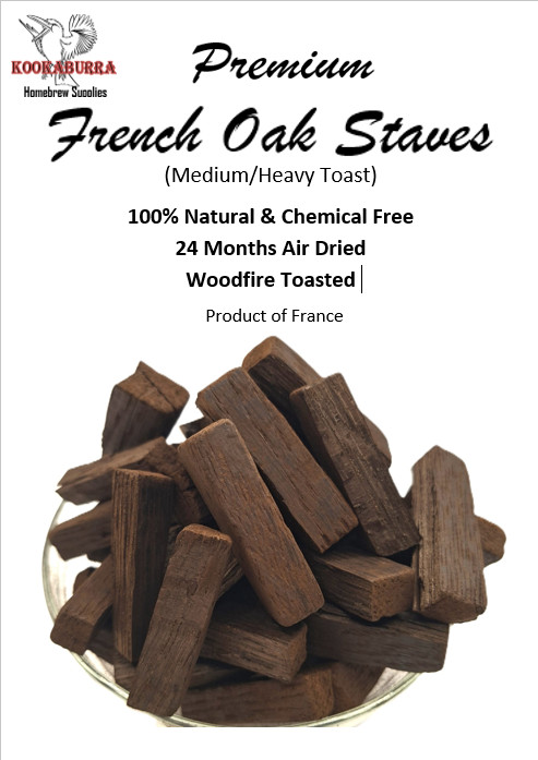French Oak Staves Toasted 100g/500g/1kg Homebrew for Bourbon / Whisky /Rum/ Wine