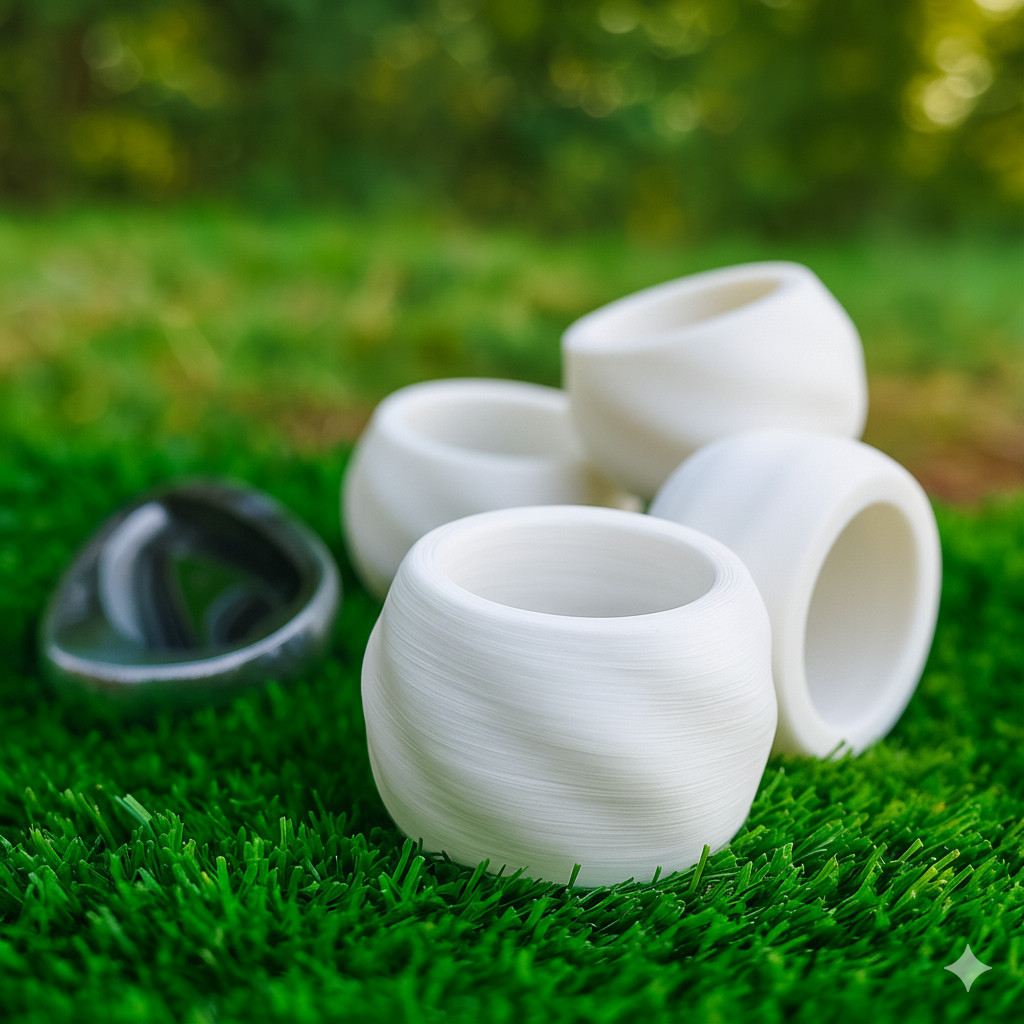 TrueFlight Halo - Short-Flight Golf Training Ball - Birdie Ball - Flatball