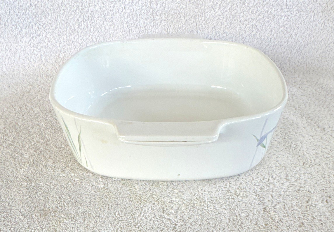 Corning Ware Shadow Iris Casserole Dish 2 Liter A-2-B Pyrex 2 Quart No Lid