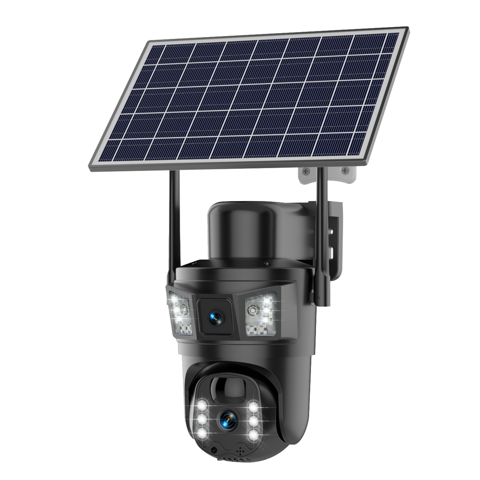 4PCS Solar Battery Powered Wireless WiFi Outdoor Pan/Tilt Home Security Camera