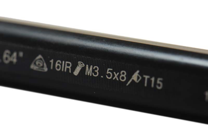 Shars 1/2 RH Internal Indexable Threading Boring Bar IR16 Insert Certificate P]