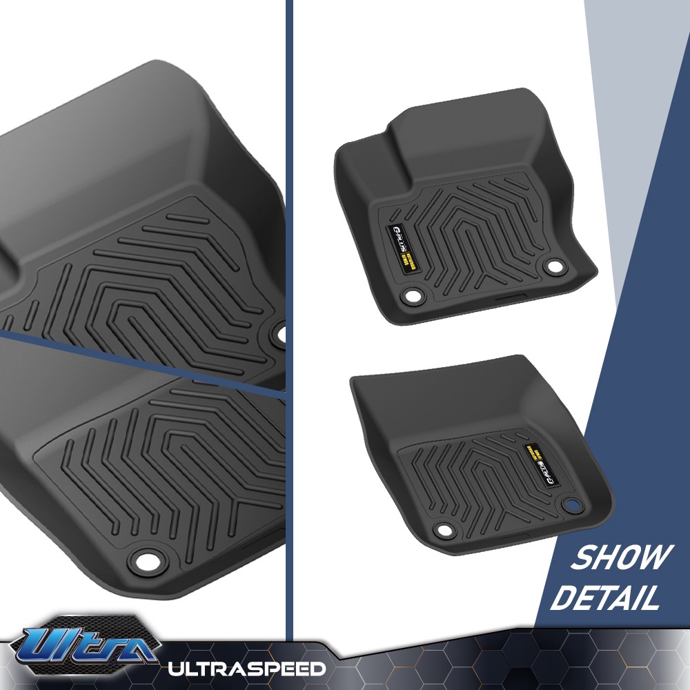 TPE Floor Mats Liners 3D Molded Fit For 2012-2018 Ford Focus All Weather