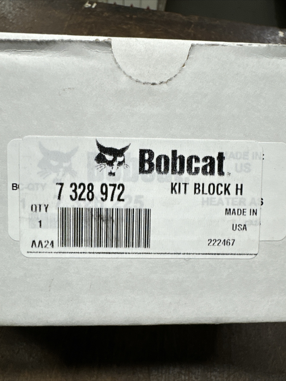 OEM Bobcat 7328972 Kit Block Heater