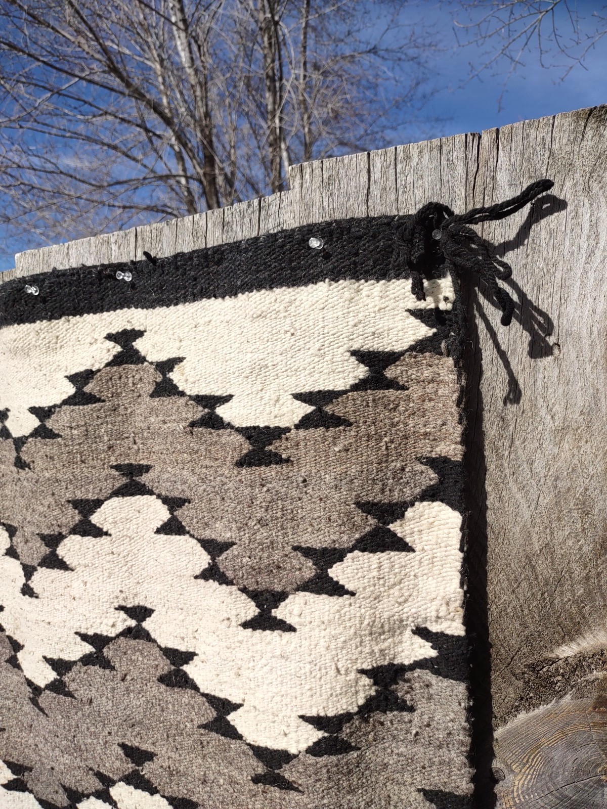 Navajo Rug Antique Native American Indian Blanket JB Moore 1920 58 x 45