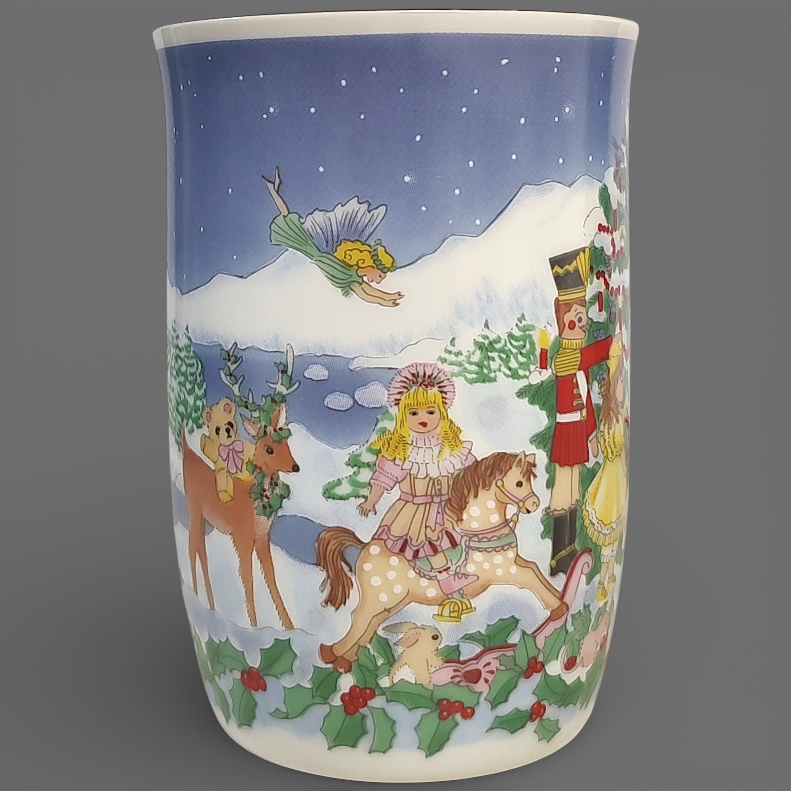 Set of 2 Tavistock Otagiri Christmas Ceramic Mugs 4" Japan