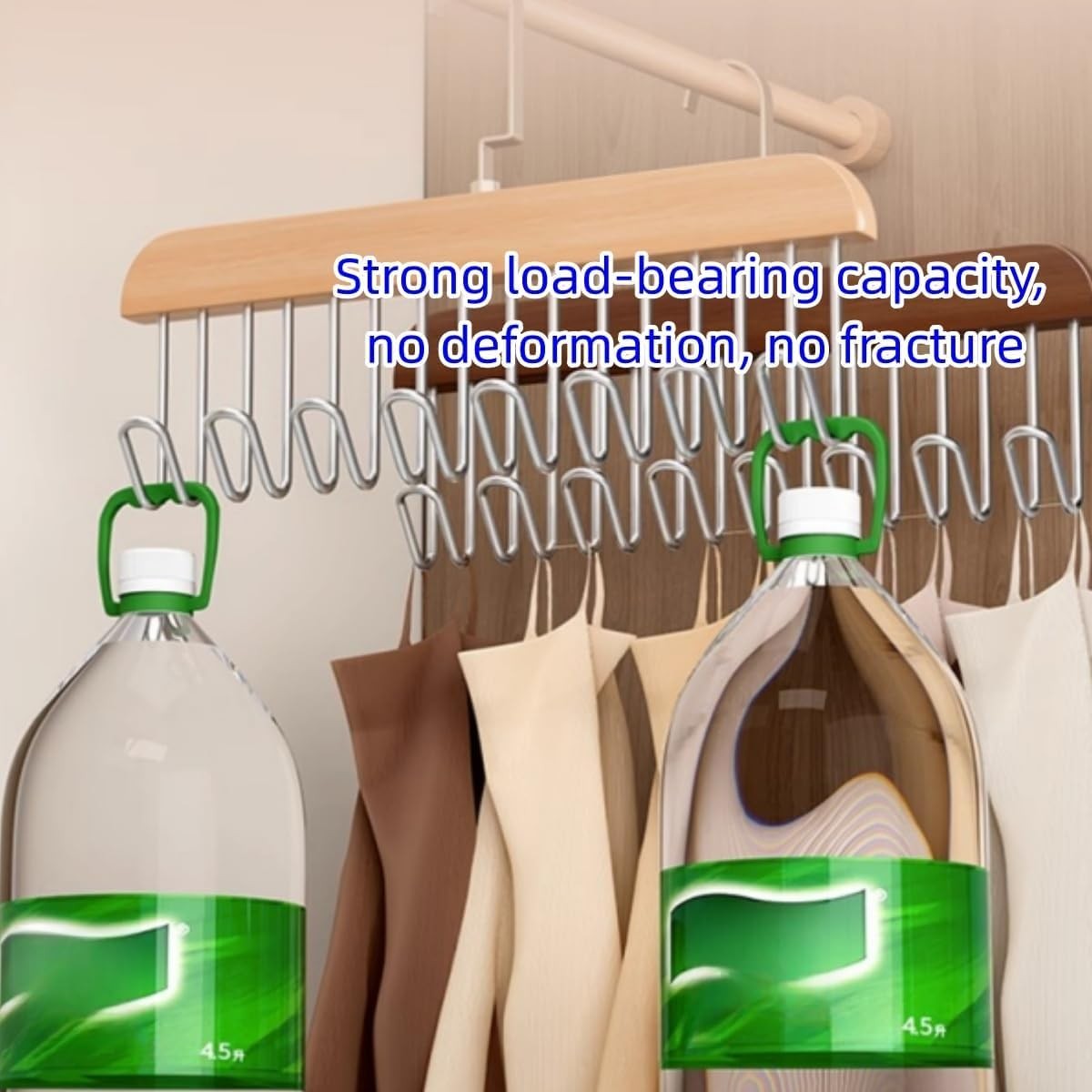 4 Pack Tie Rack Hanger with 8 Metal Hooks, Space Saving Necktie Organizer for Me