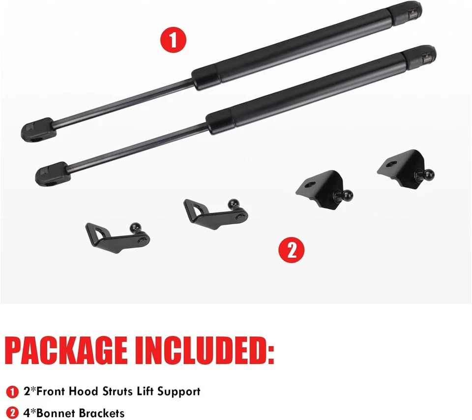 Hood Strut Lift Support Assist Kit Compatible with Chevy Colorado GMC Canyon
