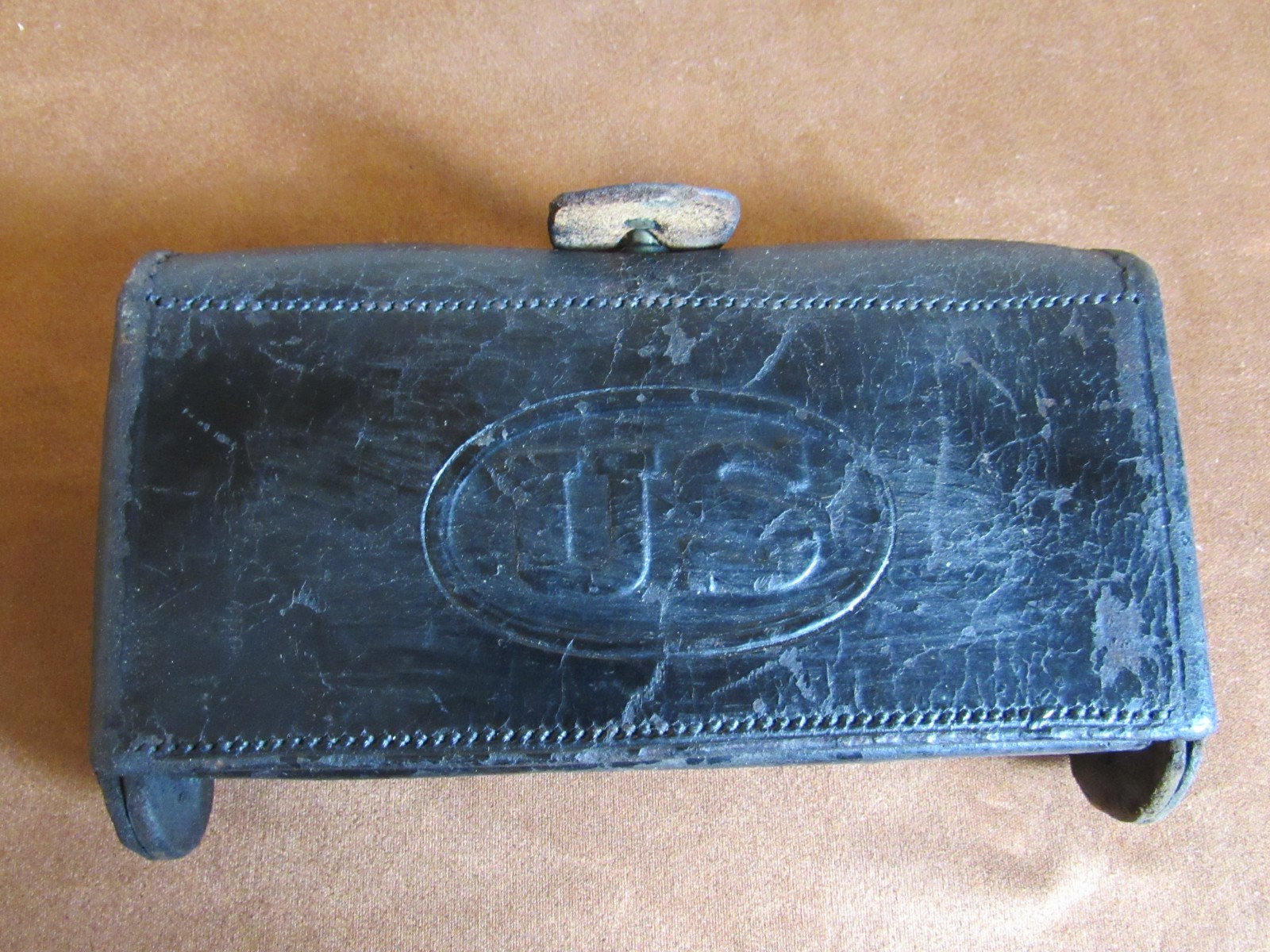 1874 1st Pattern McKeever 45/70 Cartridge Box Early Marked Indian Wars Custer