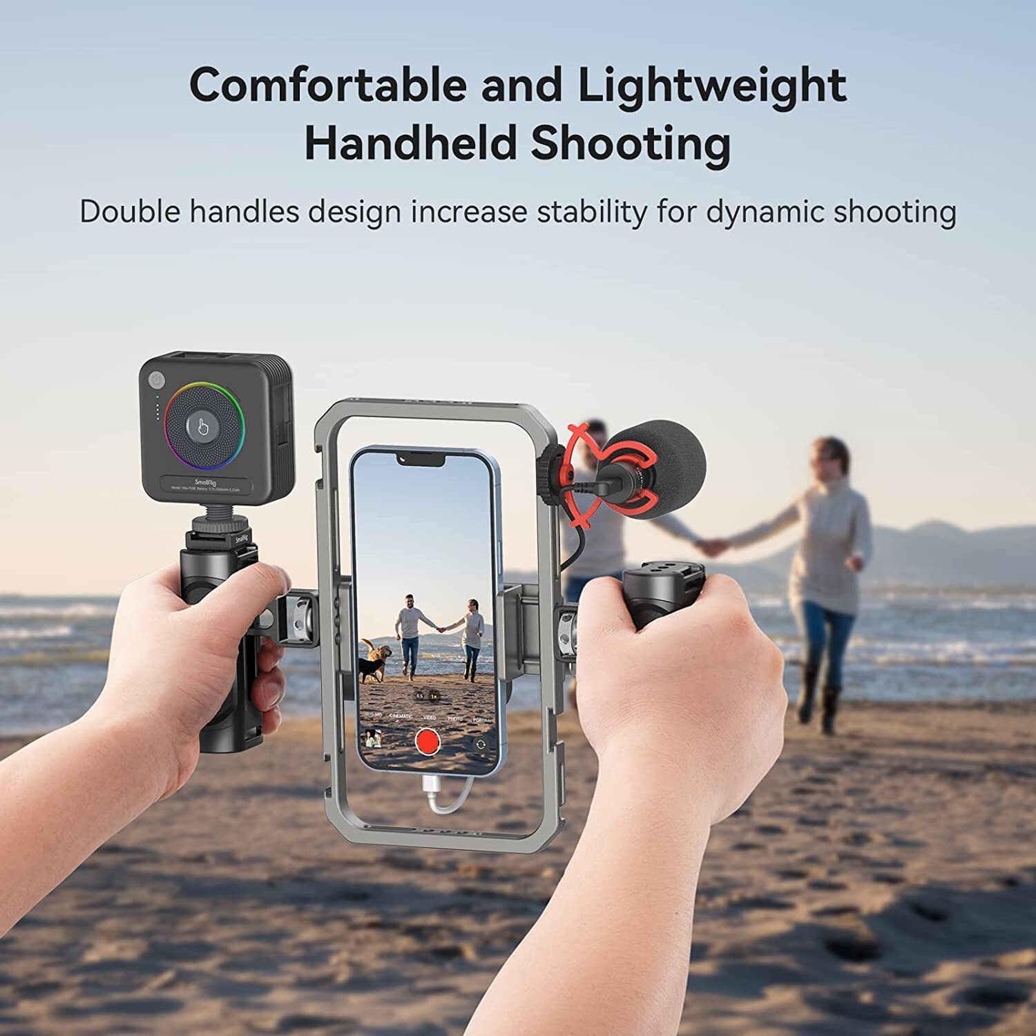 SmallRig Universal Phone Cage Smartphone Video Rig for iPhone 16 Pro/Pro Max