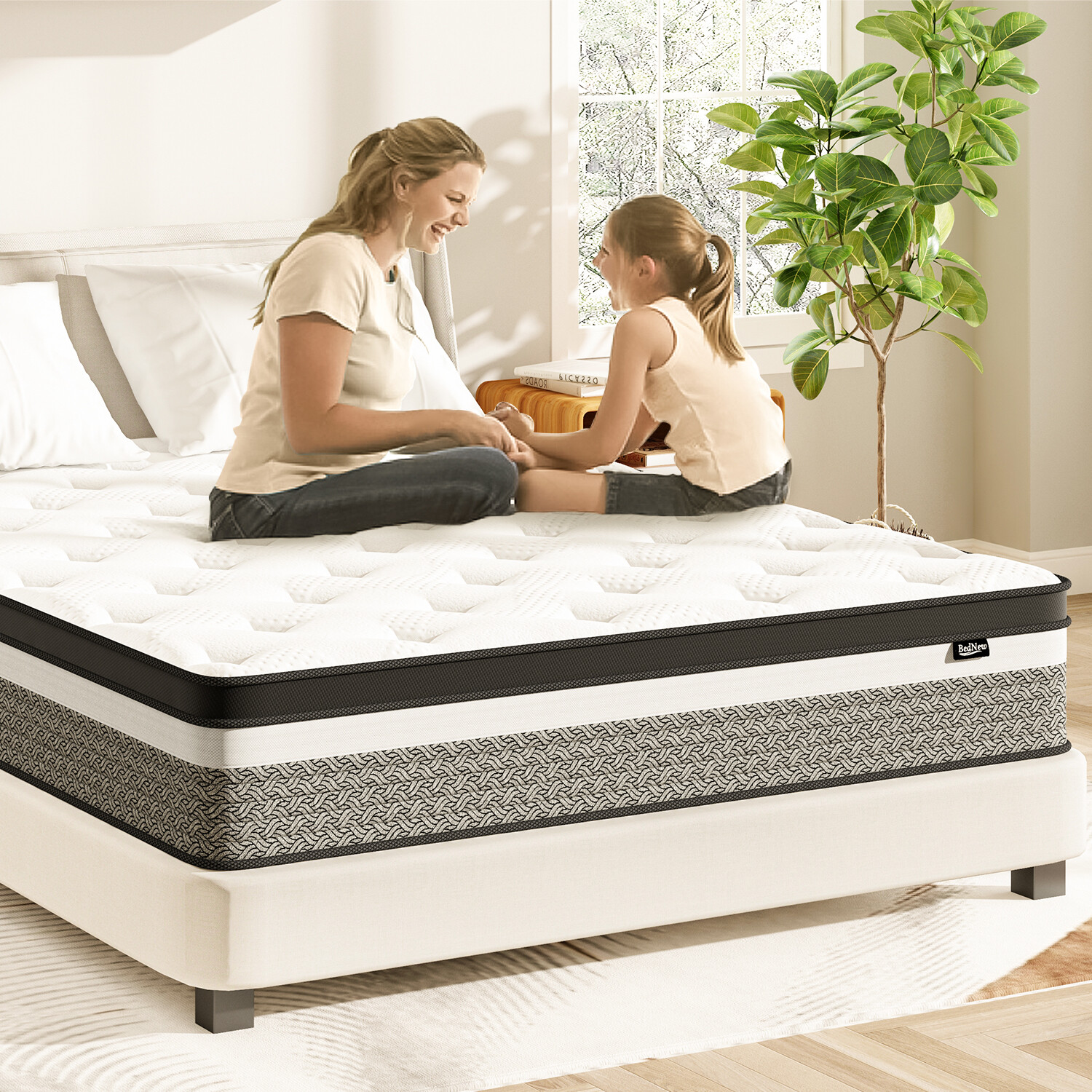 10" 12" 14" Gel Memory Foam Hybrid Queen Mattress Spring Twin Full King in A Box