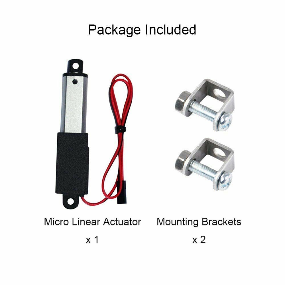 1.18" 2" 3" 4 inch Mini Mirco 12V Electric Linear Actuator Stroke Fast upto 6"/s
