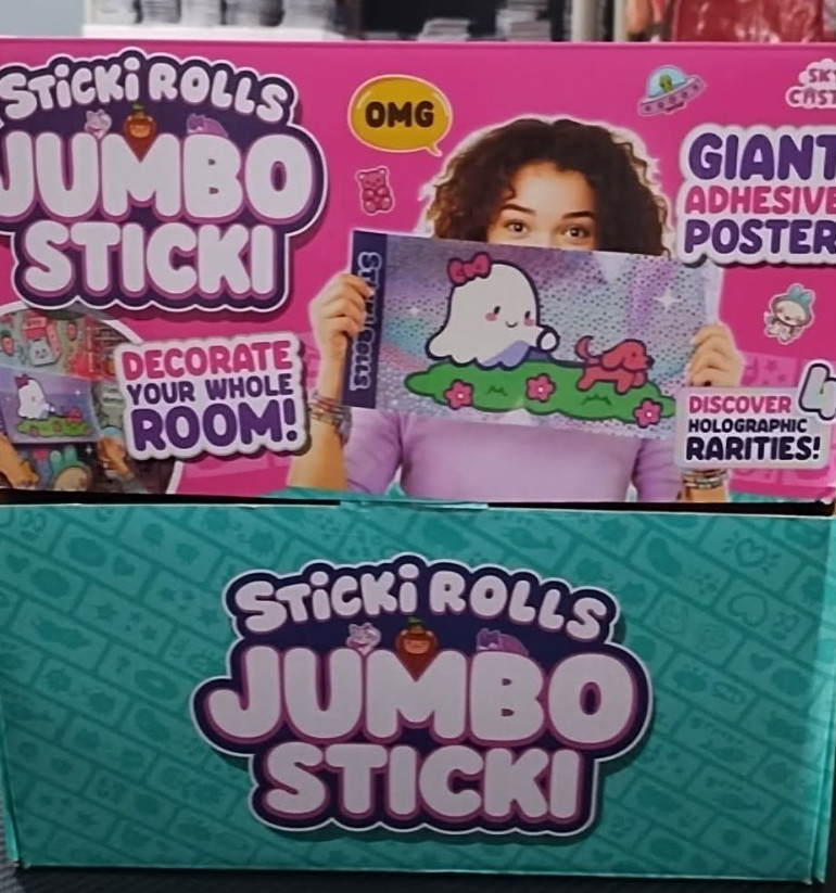 STICKI ROLLS JUMBO STICKI FULL CASE 25X Brand New In Box UNOPENED LOT OF 25