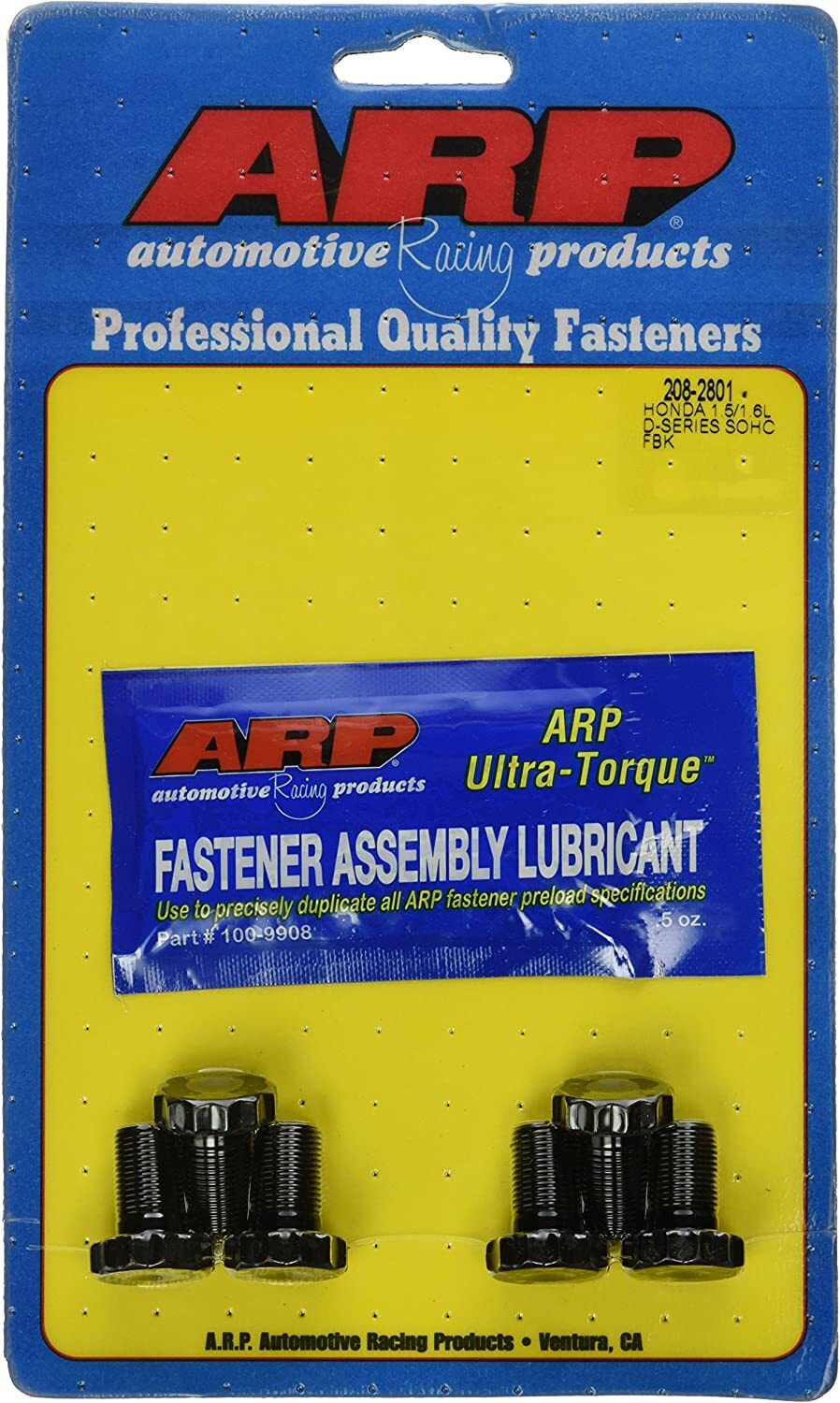 ARP 208-2801 Flywheel Bolts for Honda Civic CRX Del Sol D15 D16 D17 D-Series