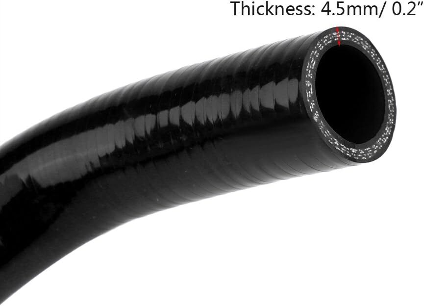 Silicone Radiator Heater Hose Kit For Honda Civic D15 D16 EG EK 1992-2000 Black