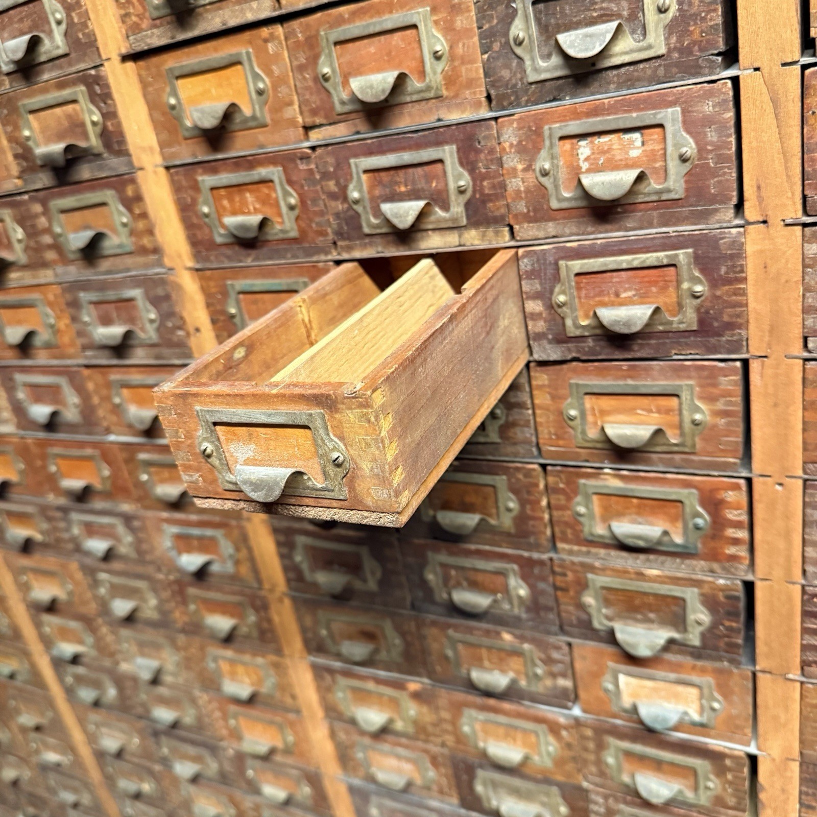 450 DRAWERS! ▪ Antique Apothecary WOOD Cabinet Chest Parts Specimen Card Catalog