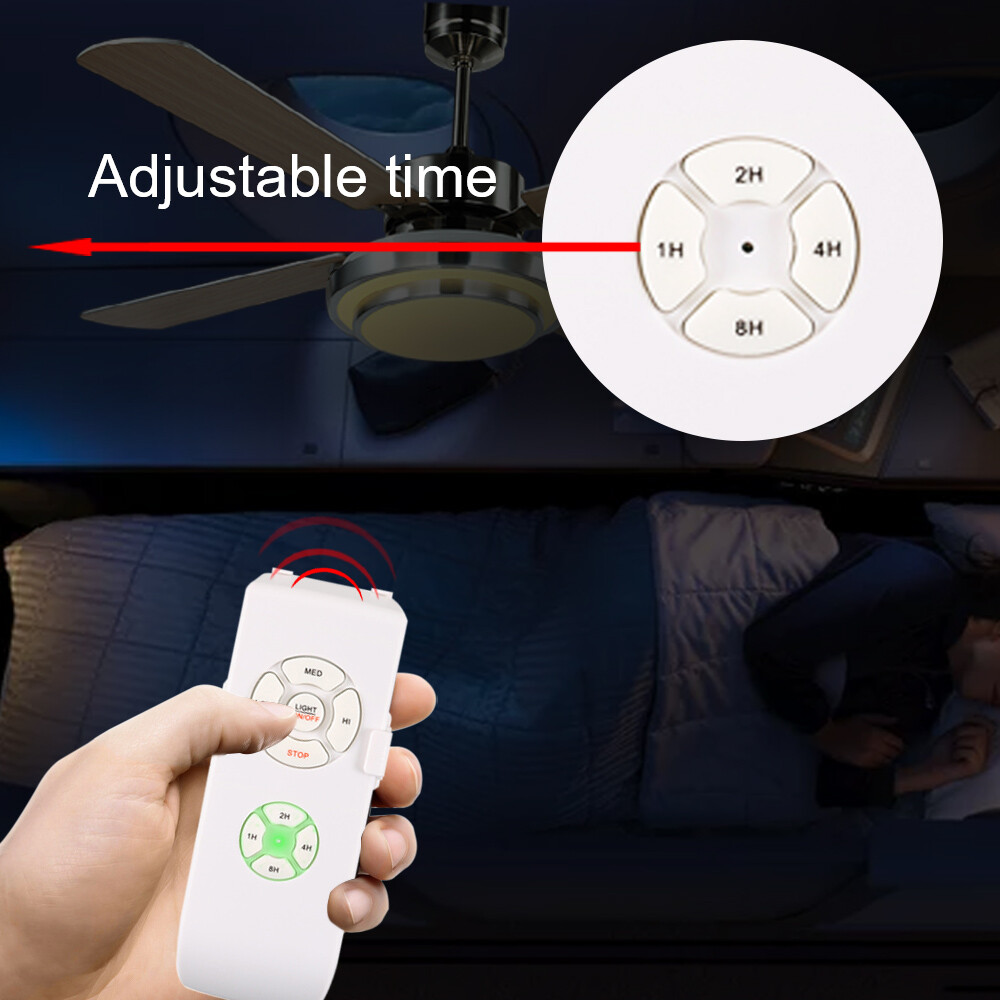 Universal Wireless Remote Control and Receiver Kits for Ceiling Fan Lamp Home