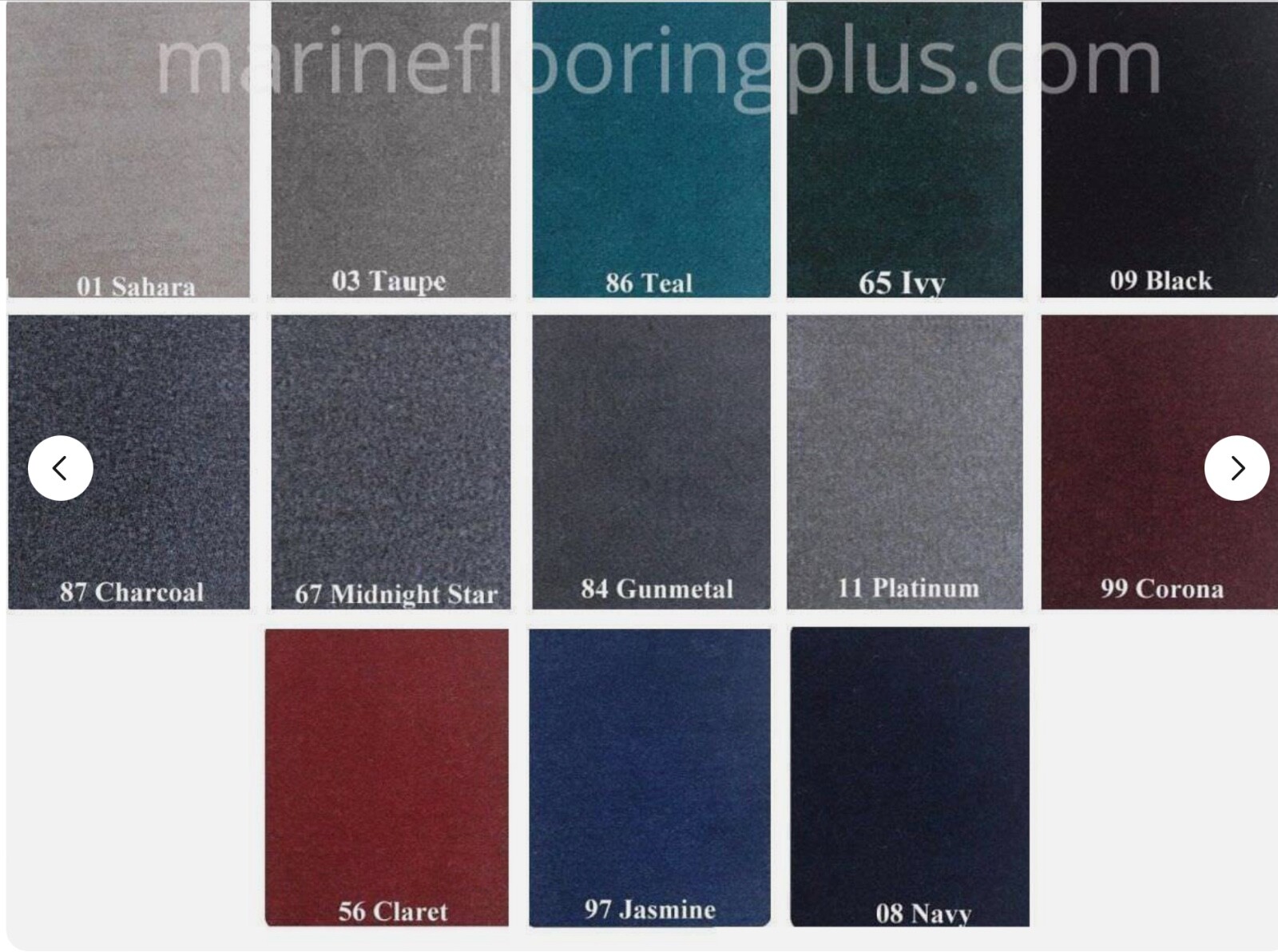 16 oz. Do-It-Yourself  Marine Boat Carpet - 8’6” Wide x Various Lengths