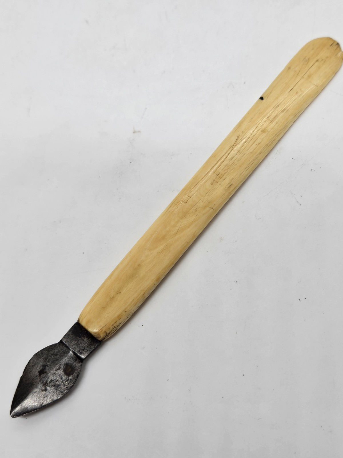 Antique 1800's Single Blade Bloodletting Quack Medical Scalpel Fleam Bone Handle